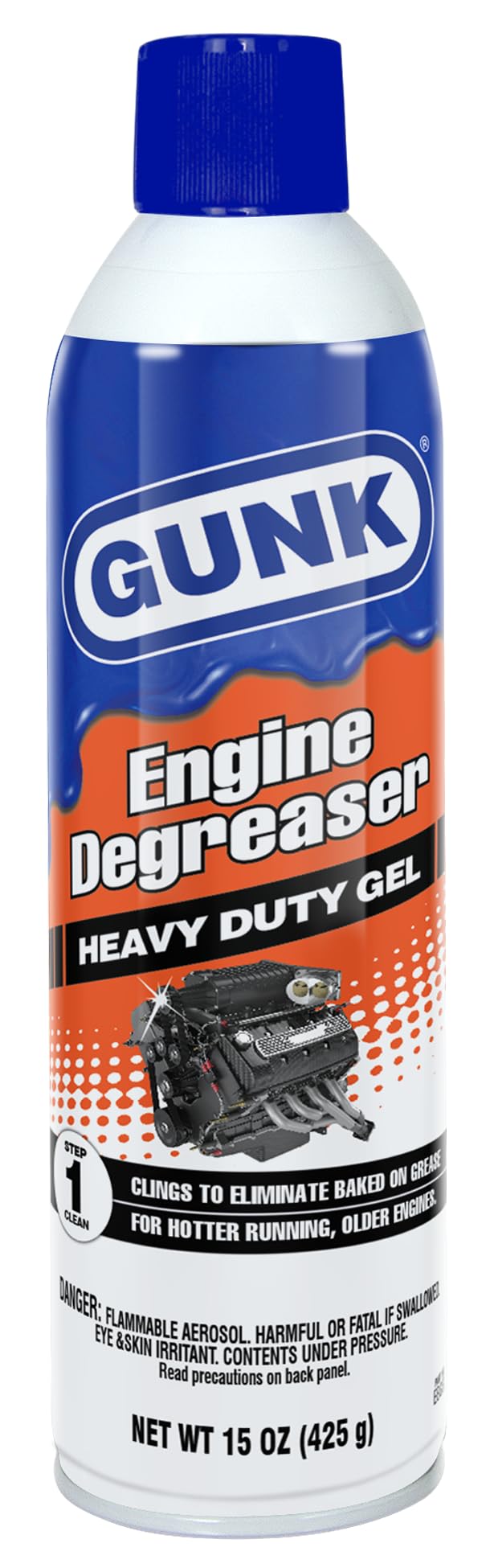 Gunk EBGEL12PK Engine Brite Engine Degreaser Gel 15 oz Case of 12
