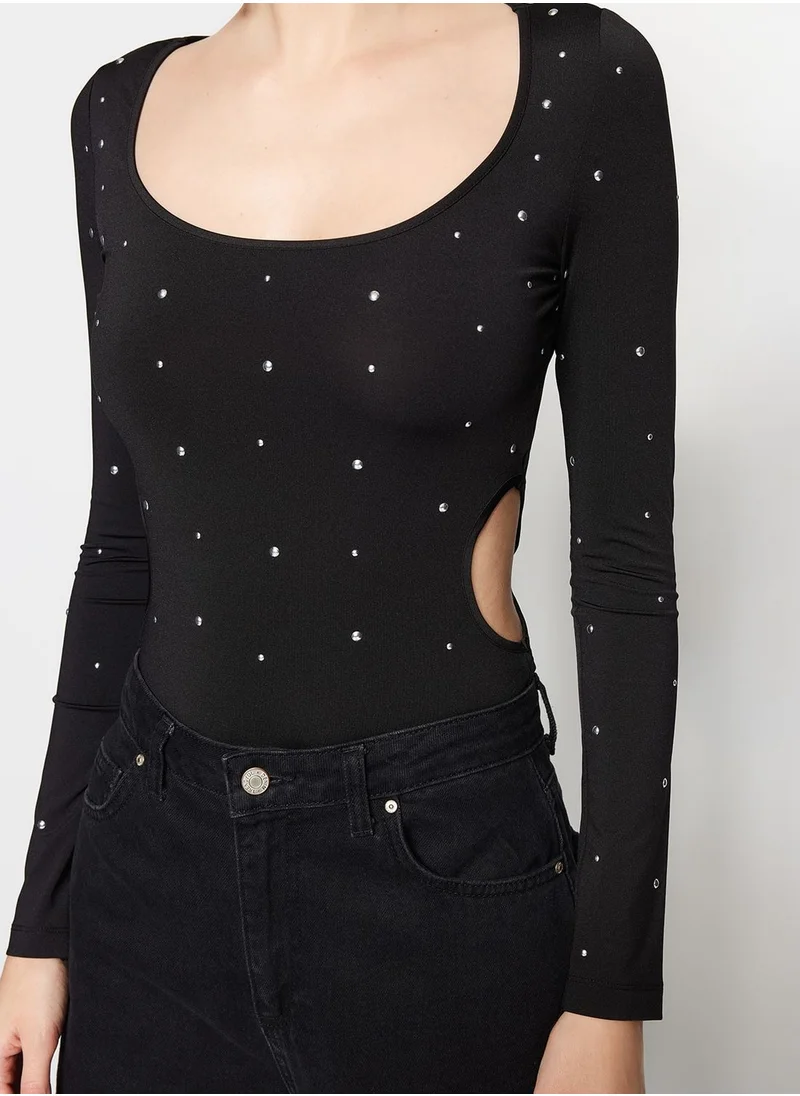 trendyol Cut Out Detail Knitted Body
