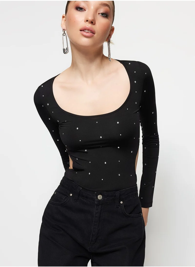 trendyol Cut Out Detail Knitted Body