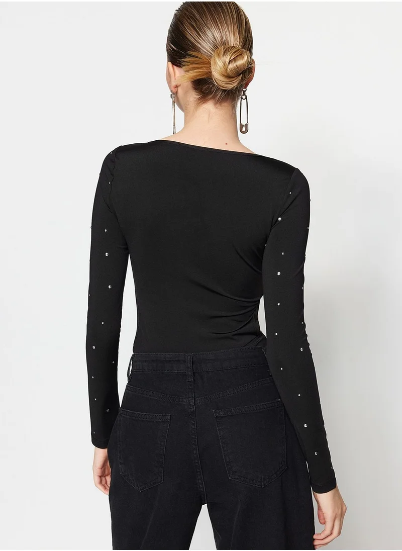 trendyol Cut Out Detail Knitted Body