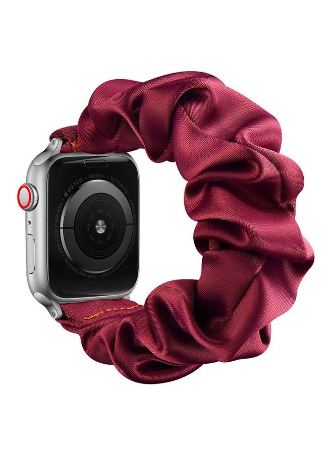 NIBEMINENT Flexi Elastic Solo Loop Band For Apple Watch Series 6/SE/5/4/3/2/1 Rose Red - Image 2