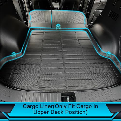 JAOGAUS Floor Mats for Kia Sportage 2023-2025 (Only for Plug in Hybrid), TPE Waterproof Non-Slip All Weather Protection Custom (Floor Mats & Cargo Liner & Seatback Mat) - Image 3