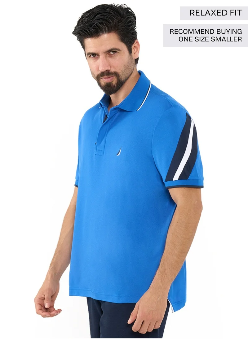 نوتيكا Contrast Striped Relaxed Dry-fit Polo Shirt