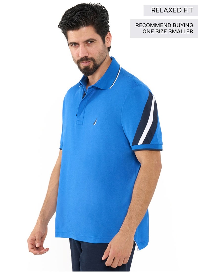 NAUTICA - Contrast Striped Relaxed Dry-fit Polo Shirt - Image 1