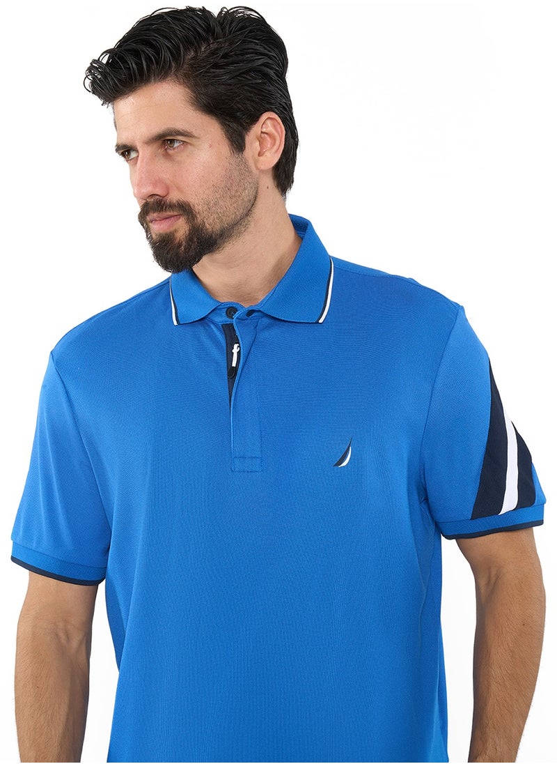 NAUTICA - Contrast Striped Relaxed Dry-fit Polo Shirt - Image 1