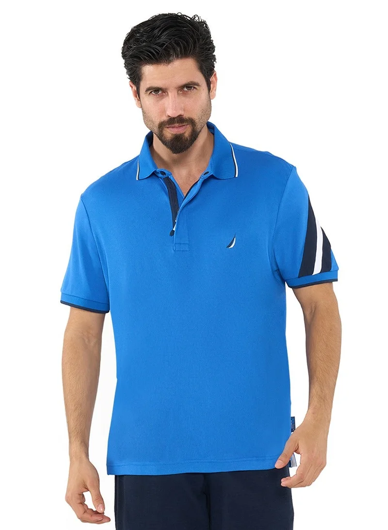 نوتيكا قميص بولو مريح مخطط متباين بتقنية دراي-فِت