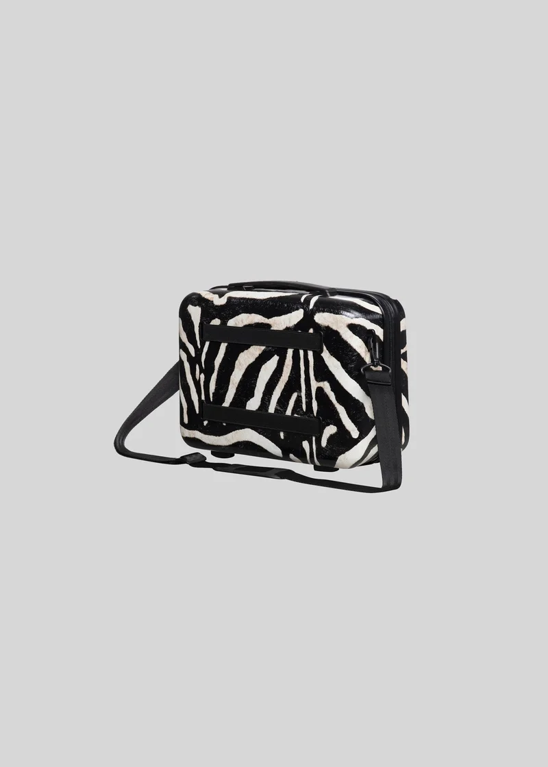 Matalan IT Luggage Sheen Zebra Hardshell Vanity