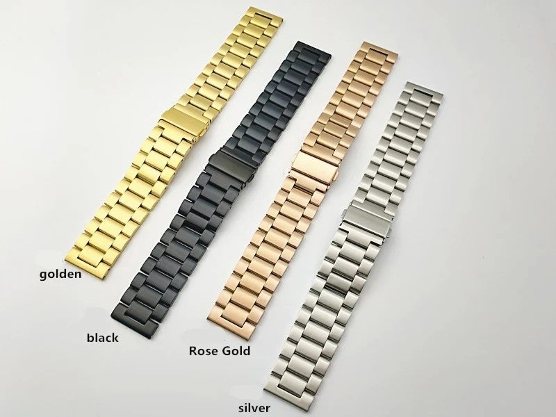 Bluejw LAIHE High Quality Stainless Steel Watch Strap Bands for Smart Watches – 14mm 16mm 18mm 22mm 24mm Luxury Fashion Replacement Band, Durable & Comfortable Metal Bracelet Compatible with Multiple Models - Image 3