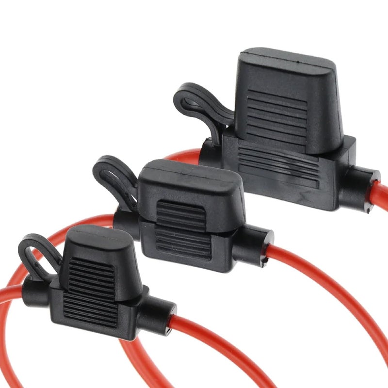 مجموعة حامل فيوز سيارة مقاوم للماء قياسي 16AWG 4A 32V 10 18 AWG متعدد التقييمات 3A 20A - Image 4