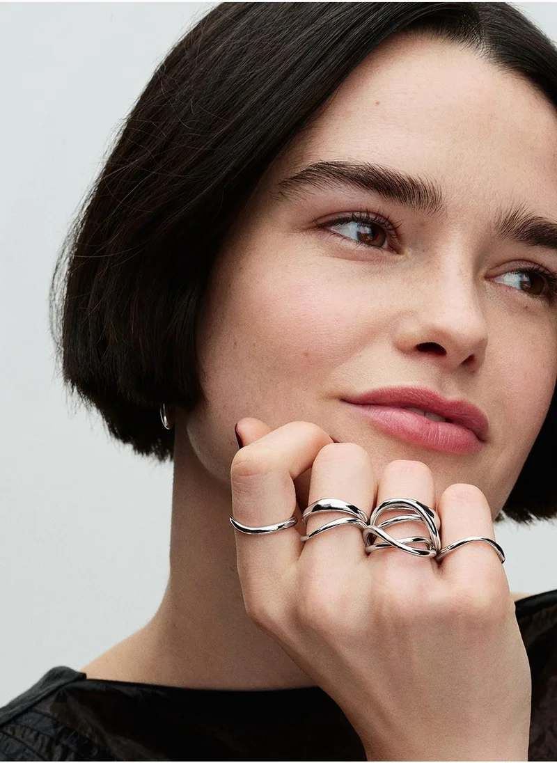 PANDORA Sterling Silver Ring Set