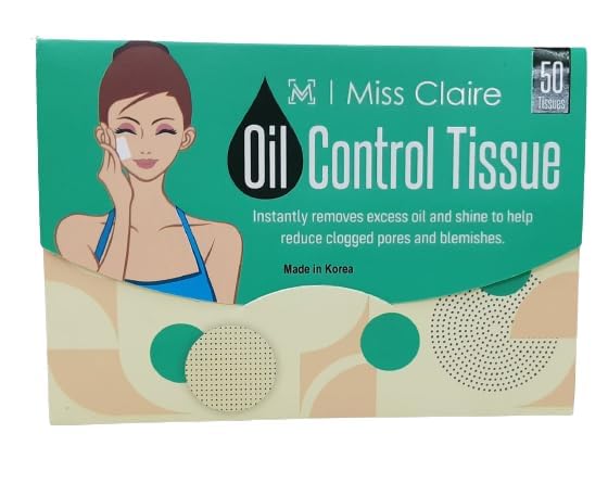 Miss Claire Miss Claire Oil Control Tissue, Brown, 50 Count, Clear, 50 Pieces - Image 2
