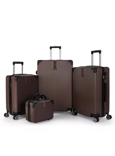 LIMRA Travel bags luggage 4-piece set Brown
