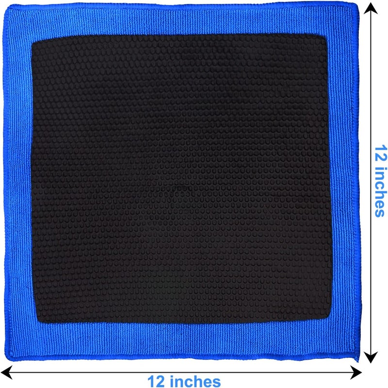 Ragnify Clay Towel Auto Detailing Scratch Free and Paint Safe fine Grade Clay Bar Cloth for Car Detailing, Polishing and Removing Paint Contaminants (Blue, Mesh Pattern Pack of 1) - Image 2