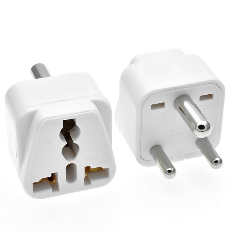 South African Switch Plug Converter Type M Plug Adapter Safe Grounded Small Travel Adapter Plug for South African/Indian Travel Power Plug Adapter Converter 0-10A 250V - Image 5