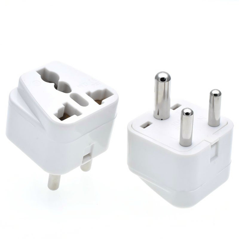 South African Switch Plug Converter Type M Plug Adapter Safe Grounded Small Travel Adapter Plug for South African/Indian Travel Power Plug Adapter Converter 0-10A 250V - Image 1