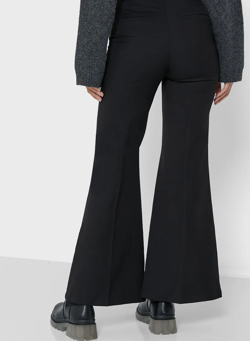 MONKI Flared High Waist Pants