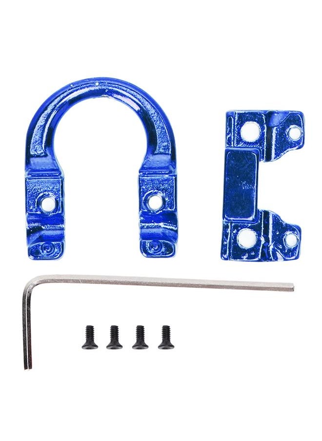 Thoraya Archery Metal D Loop U Shape Ring Metal D Ring Archery Hunting Targeting Shooting Protection Aid Accessories Blue  - Image 2