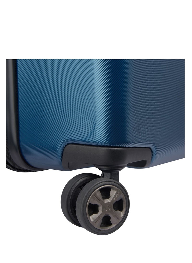 DELSEY Paris - Promenade Hard 2.0 70cm Hardcase 4 Double Wheel Expandable Check In Luggage Trolley Blue - Image 1