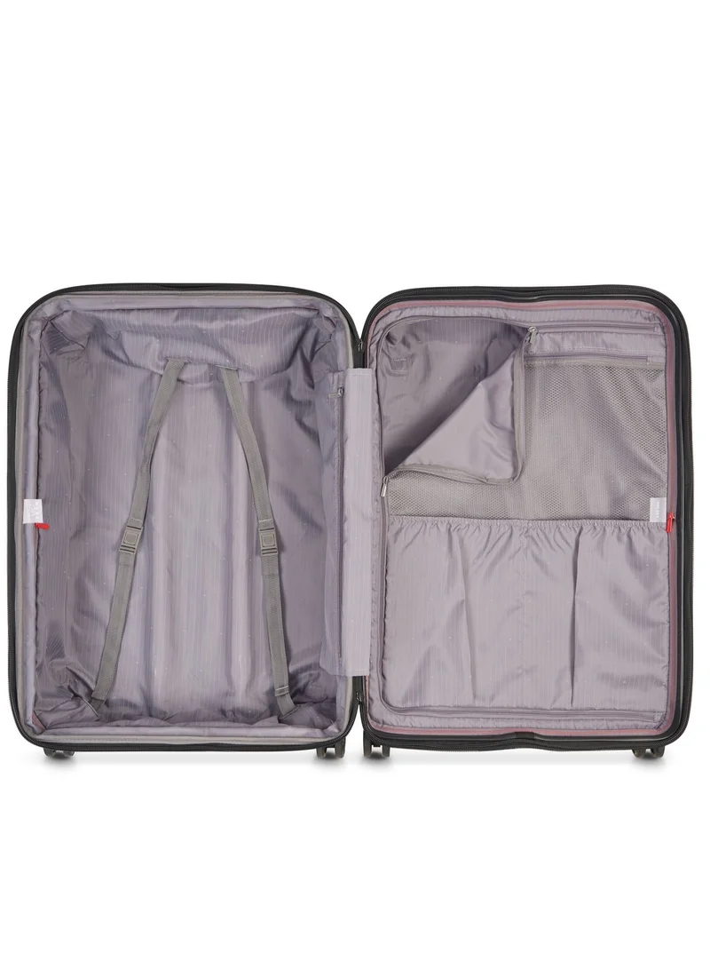 DELSEY Paris Promenade Hard 2.0 70cm Hardcase 4 Double Wheel Expandable Check In Luggage Trolley Blue