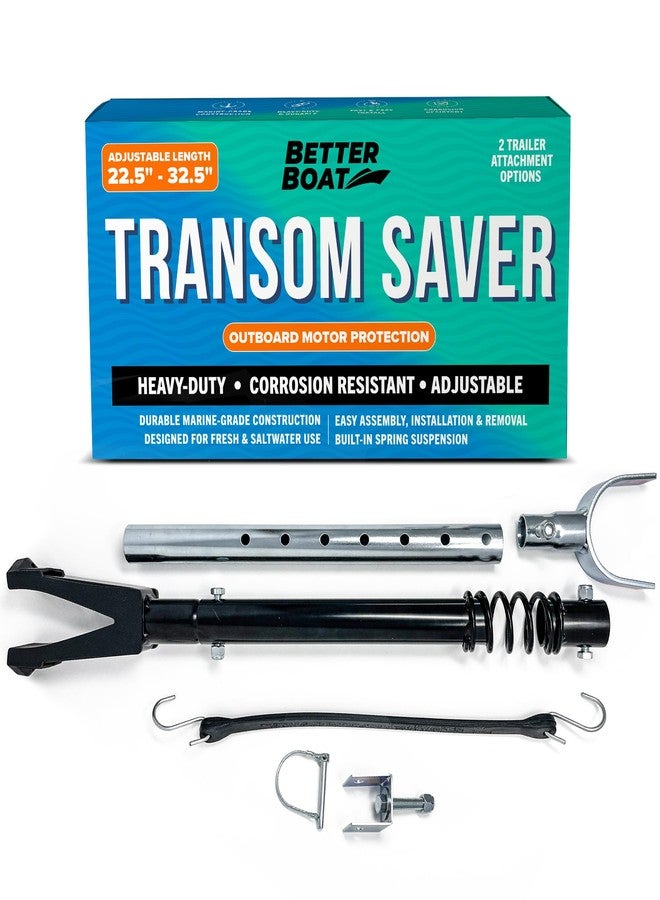 Better Boat Adjustable Transom Saver for Outboard Motors, Superior Motor Support for Trailering, Rubber Boat Motor Mount, Durable Transom Saver Parts for Boat Trailering - Image 1