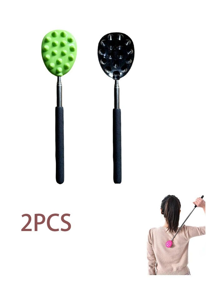 جيوستوس 2pcs مكشطة خلفية تلسكوبية مع مقبض فولاذي قابل للتمديد 68 سم - Image 1