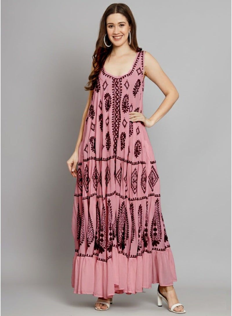 الايا كفتان مودال مطرز يدويًا بشيكانكاري - Image 4