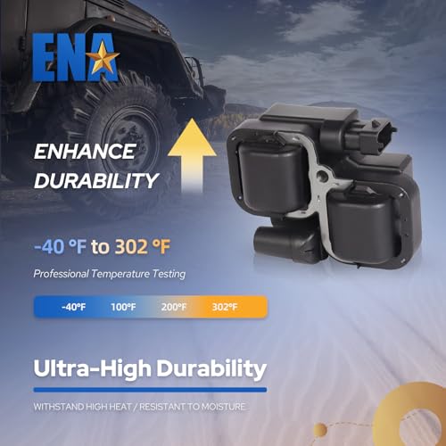 ENA مجموعة ENA من 6 لفائف إشعال مع 12 شمعات إيريديوم ومجموعة أسلاك متوافقة مع مرسيدس-بنز كروسفاير C240 C280 C320 CLK320 E320 ML320 ML350 SLK320 بديل لـ 0001587303 UF359 - Image 3