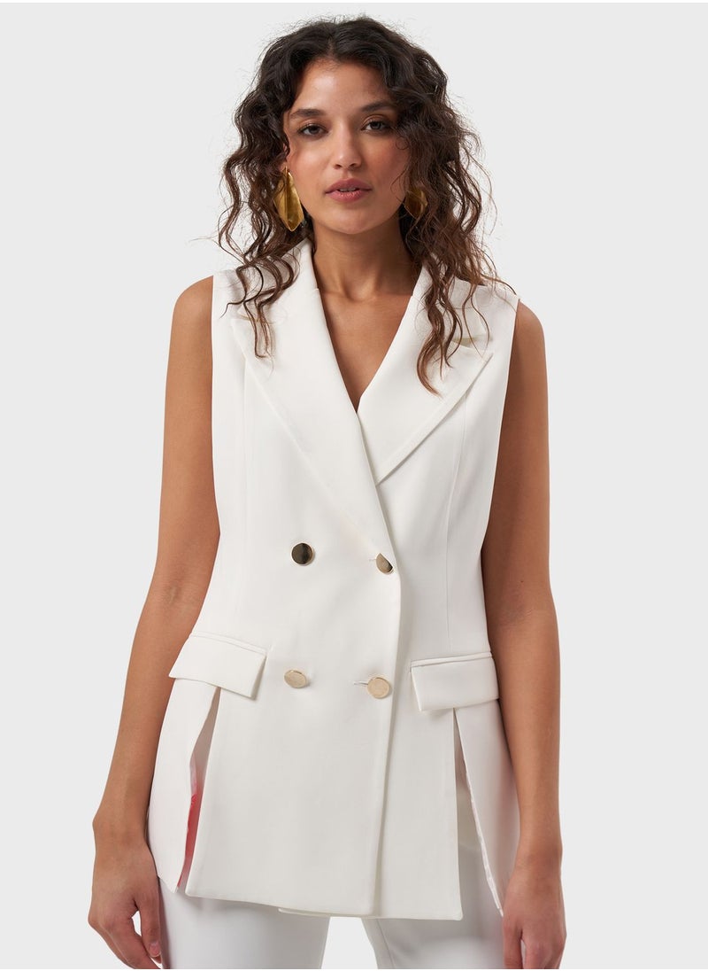 MIZALLE - Button Detailed Vest - Image 1