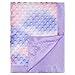 BEILIMU Silky Satin Baby Blanket for Girls Unique Tie Dye Minky Fabric with Soft Luxury Silk Silky Backing Toddlers Blanket for Sleeping Nursery Travel Decoration Purple 30 x 40 Inch - Image 2
