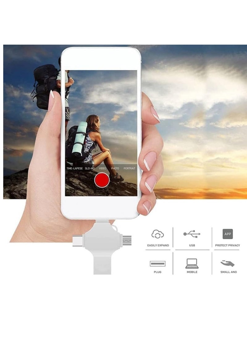 Bukela USB Flash Drive Photo Stick32GB - 4 in 1 USB 3.0 High Speed Thumb Drive Memory Stick Portable Jump Drive Storage Device for iPhone/IPad/Computer/Laptop/PC/Android External Data Storage  - Image 4