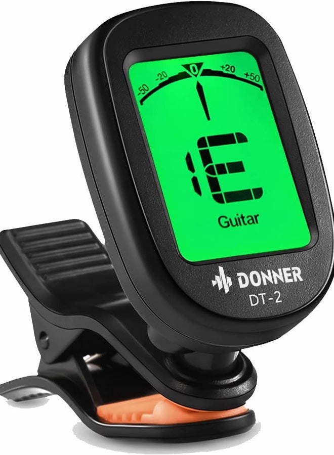 Donner Guitar Tuner Clip on-Accurate Chromatic,Acoustic Guitar Bass Violin Ukulele Tuner DT-2 - Image 1