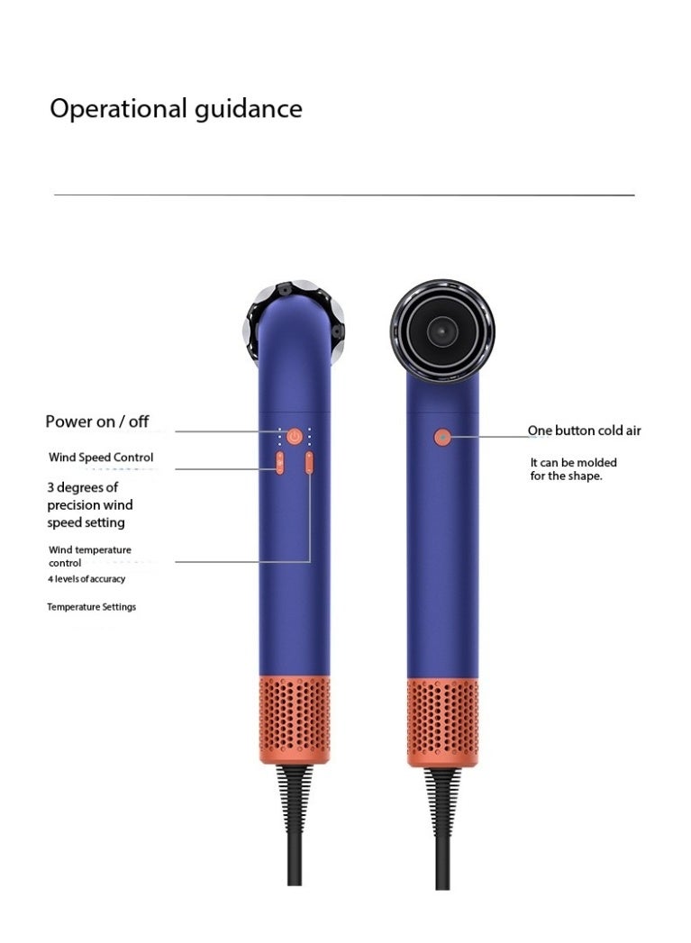 general 1200W Professional Ionic Hair Dryer - Fast Drying Blower Hair Dryer with Thermo-Control, Low Noise, Includes Hair Diffuser and Concentrator for Perfect Styling 1200W - Image 5