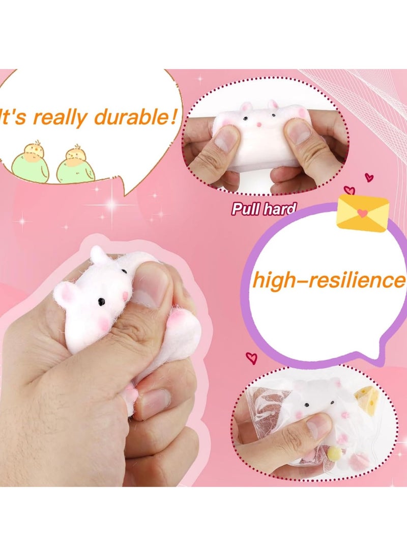 RATSAW 2Pcs Taba Squishy Squeeze Toys 3inch Big Cute Soft Squishy Toys Stress Relief Squishies for Kids Party Favors Pinch Family Fidget Toys Suitable Adults Kids - Image 2