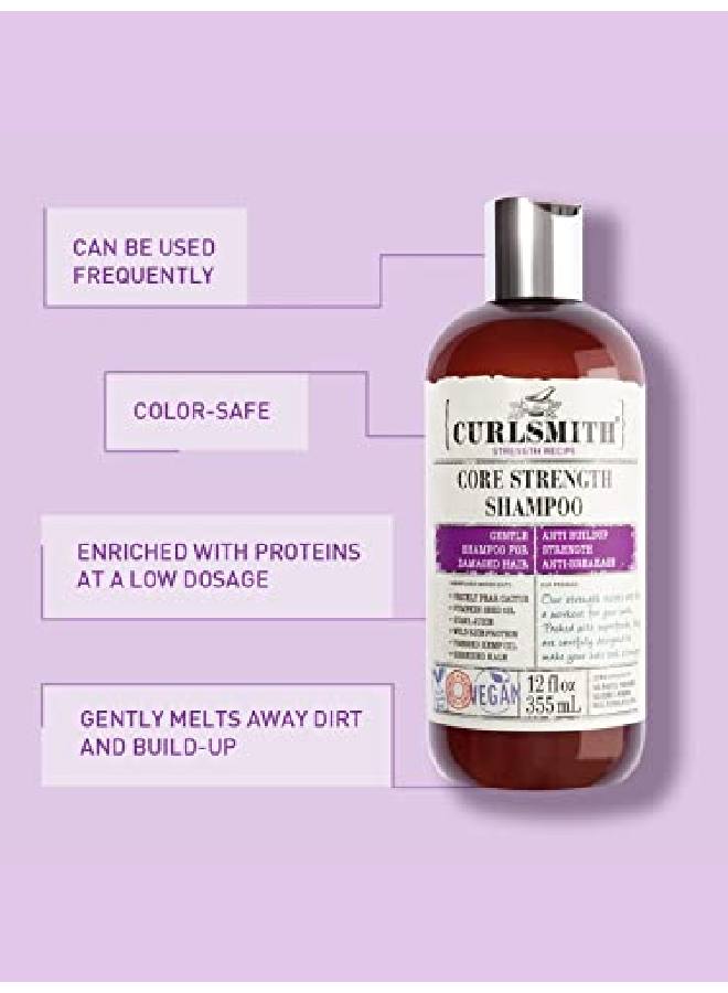 CURLSMITH شامبو Core Strength غني بالبروتين اللطيف للاستخدام المتكرر (32 أونصة سائلة) - Image 4
