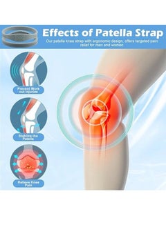 Generic Knee Strap Tendon Support Strap, Knee Band for Knee Pain Relief, Patellar Tendon Pain Relief, for Sports, Jumpers, Basketball, Running, 2 Packs  - Image 4