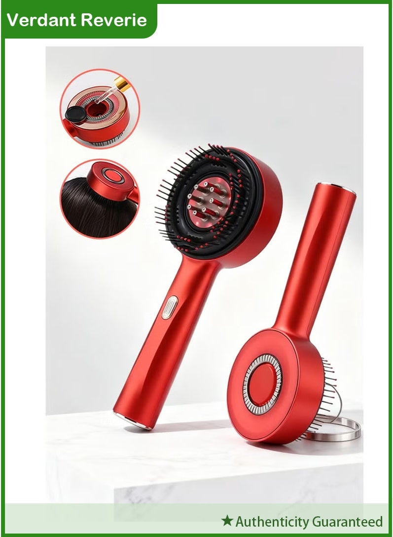 Verdant Reverie Electric Massage Comb, Vibration Red Light Therapy, Hair Growth Massage Scalp Brush Anti Hair Loss Liquid Oil Applicator - Image 1