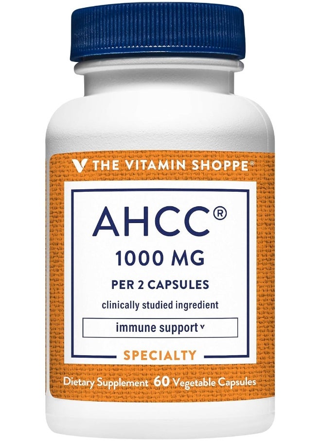 The Vitamin Shoppe Ahcc - 500 Mg - For Immune Support (60 Veggie Capsules)  - Image 1