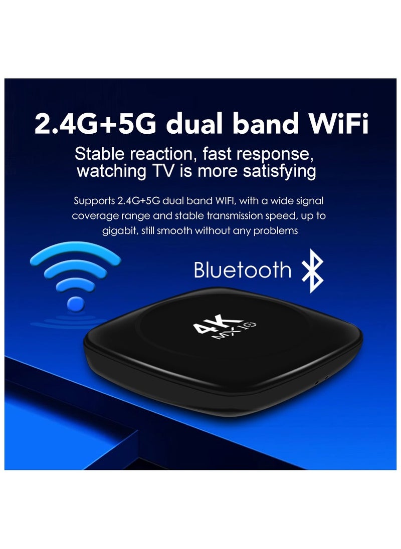 MX10 Android 13 TV Box 4K 3D Smart IPTV Box with 2.4G/5G WiFi –- Ultimate Streaming Device for TV, Movies - and Live Channels  - Image 5