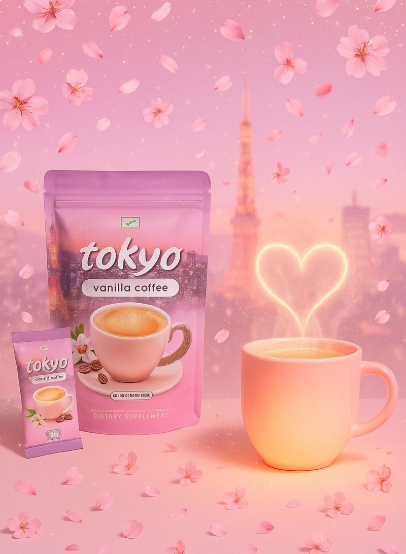 NAMIROSEUS Tokyo Vanilla Coffee – 210g (10 Sachets) | Glutathione & Collagen Drink for Skin Brightening, Anti-Aging & Keto-Friendly Energy Boost - Image 2
