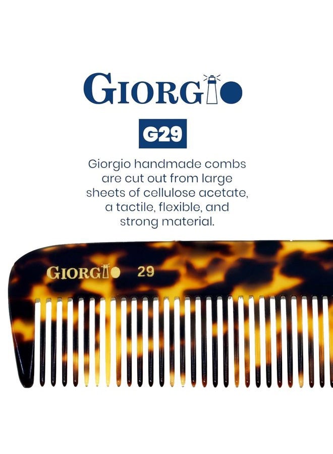 Giorgio مشط مرن يدوي الصنع طويل الأسنان من جورجيو G29 5 1/2". - Image 5