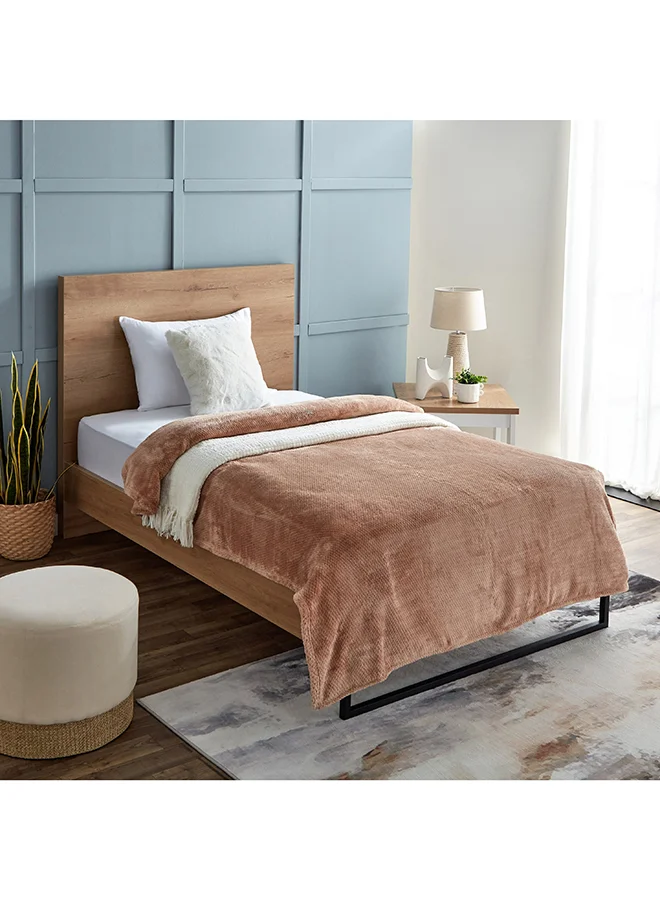Home Box Lux Popcorn Queen Flannel Blanket 220 x 200 cm