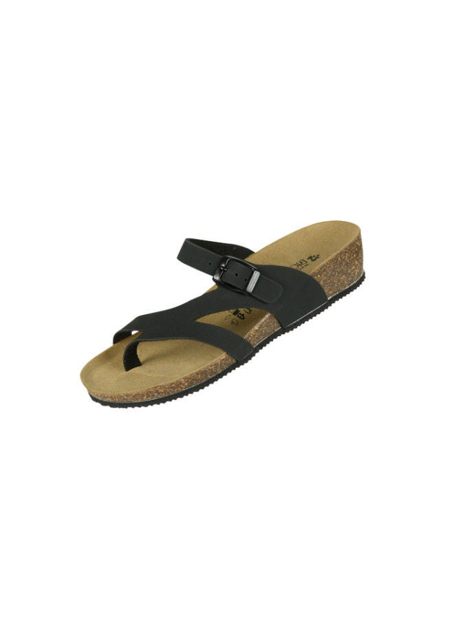 BiOCHIC حذاء نسائي Biochic Low Wedge Toe بمقبض 012-471 1206-أسود - Image 3