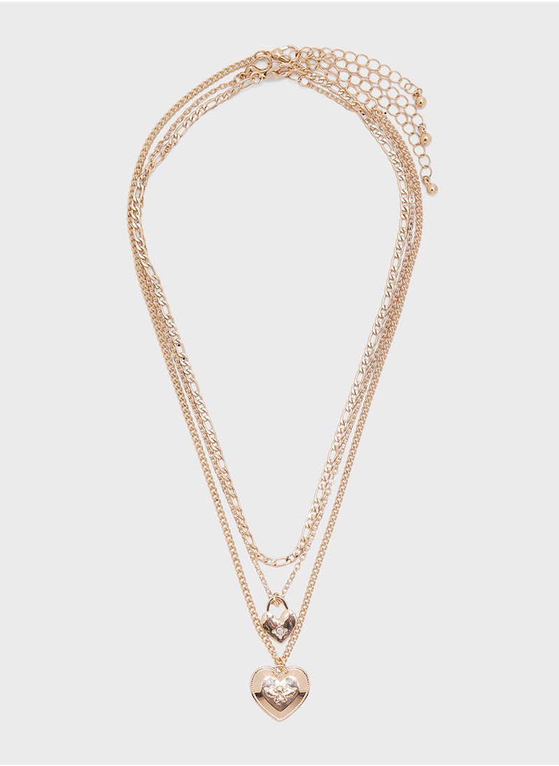 Ginger Layered Heart Necklace  - Image 1