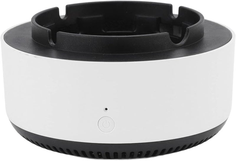 Smart Ashtray Self Extinguishing Multifunctional Negative Ion Air Purifier White Black - Image 1