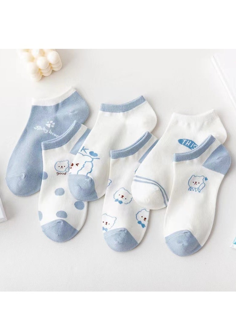 Generic - Women Absorb Sweat and Deodorize Socks 5 Pairs High Quality Socks One Size Fits All - Image 1