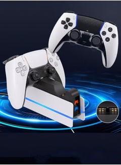 HEROCKX PS5 Controller Charger  PS5 Charging Station Fast Charging PS5 with LED Light Game Controller Dual Charging Double Stand Charging Dock  - Image 1