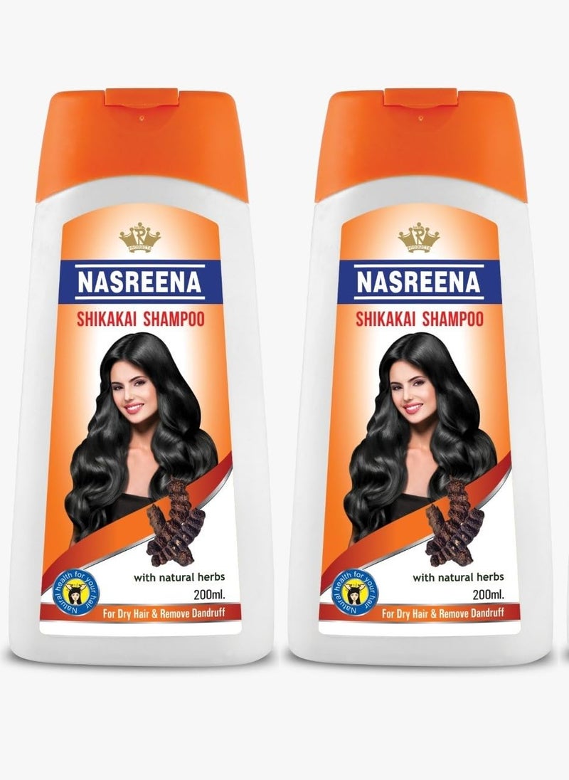 Generic Nasreena Shikakai Shampoo 200ml pack of 2 