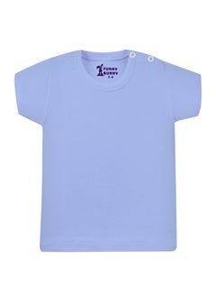 Funny Bunny Pack Of 2 Plain Color Half Sleeve Undershirt For Baby Boy  - Image 5