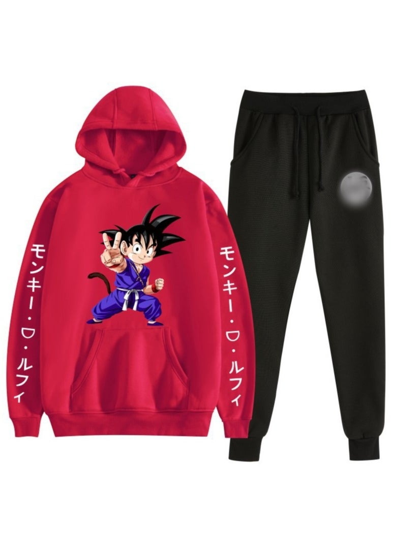 KUYING New Dragon Ball Hooded Hoodie Set  - Image 1