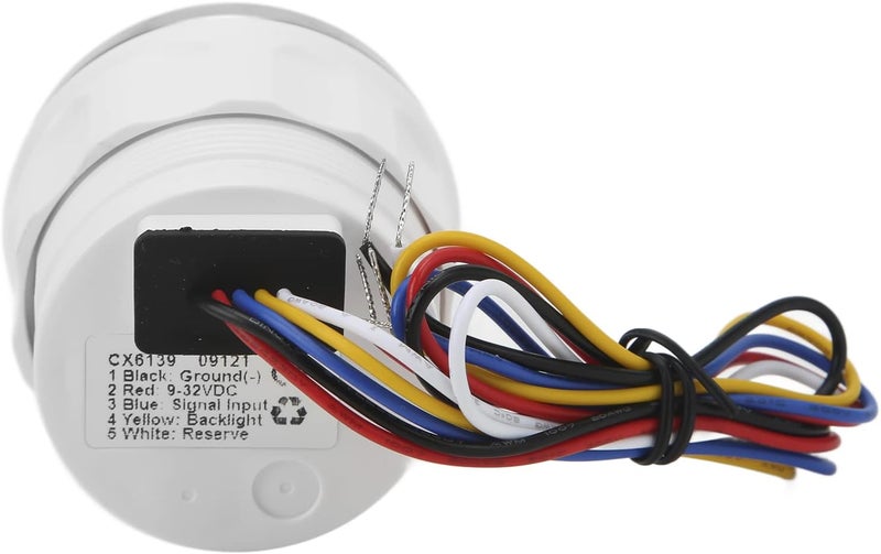 52mm Temperature Gauge with 7 Color Backlight Universal 1600 22Ω for Marine Automotive and Industrial Applications - Image 2